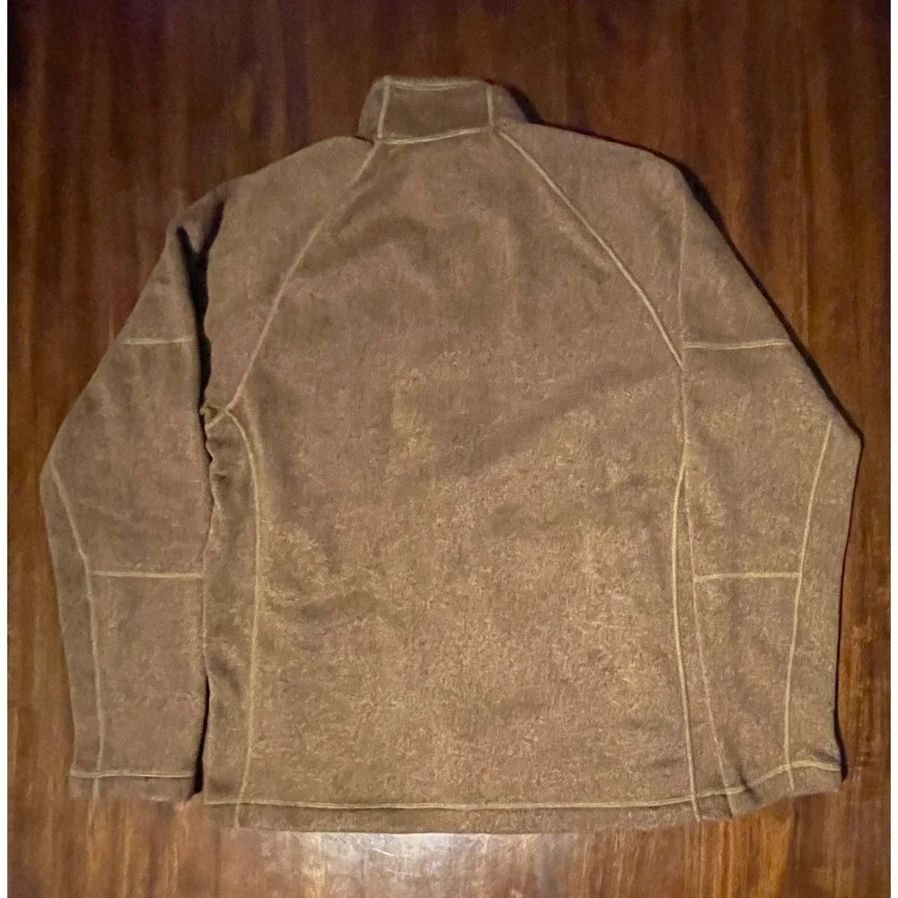 The North Face Mens Fleece Full Zip Jacket Tan Brown Medium M‎